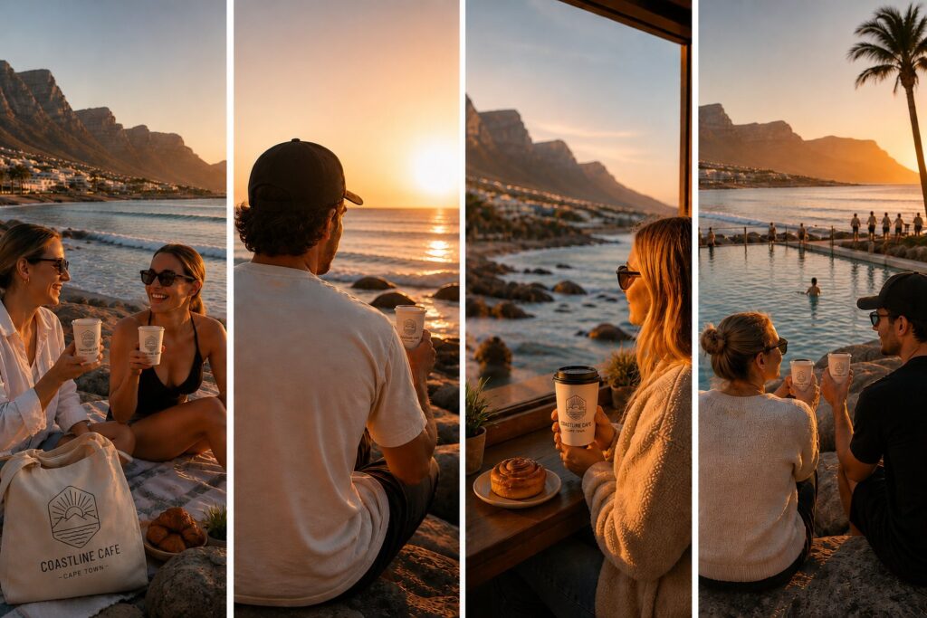 coastline cafe lifestyle collage wordpress